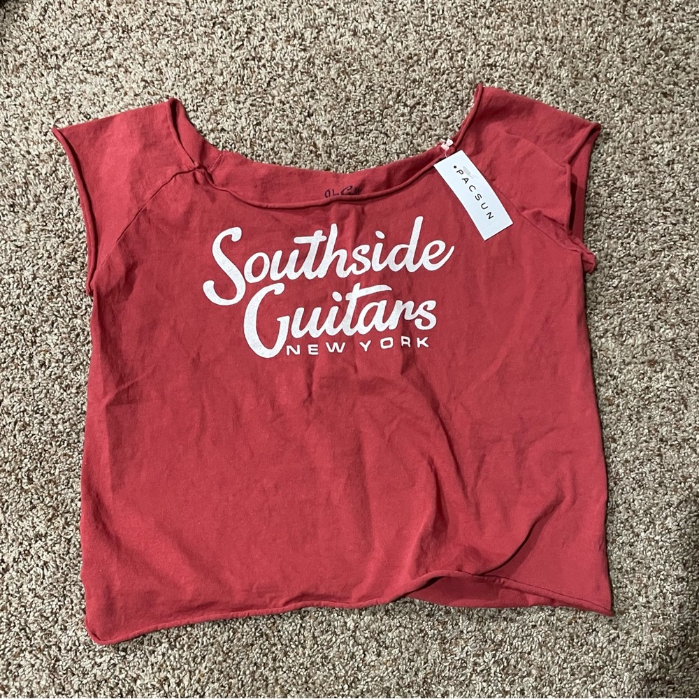 Brandy Melville Red Graphic Tee